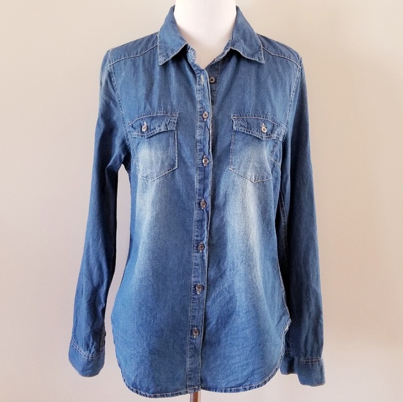 thread and supply denim shirt
